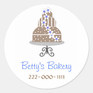 Elegant Bakery Stickers