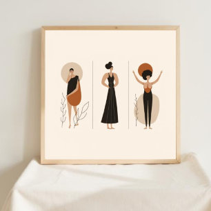 Elegant Balance – Feminine Abstract Wall Art III
