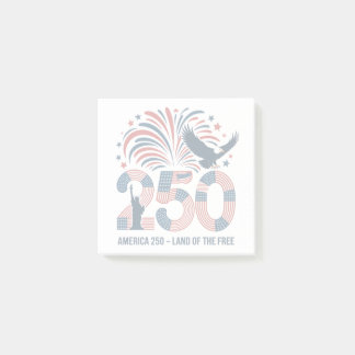 Elegant Bald Eagle America 250 Land of the Free  Post-it Notes