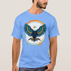 Elegant Bald Eagle Emblem T-Shirt