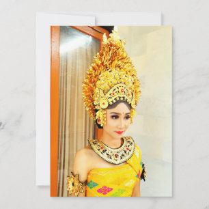 ​Elegant Balinese Royal Payas Agung Wedding Dress  Invitation