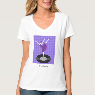 Elegant Ballerina Dance T-Shirt – I Love Dancing
