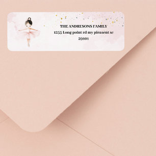 Elegant Ballerina Pink Birthday