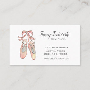 Elegant Ballet and Dance studio business card