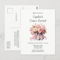 Elegant Ballet Dance Recital Invitation