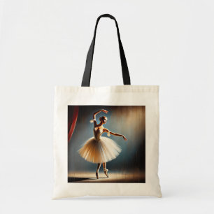 Elegant Ballet Dancer Pose Tote Bag