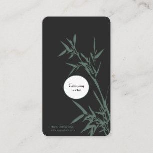 Elegant Bamboo Business Card