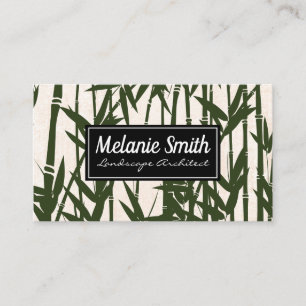 Elegant Bamboo Landscaping Business Card