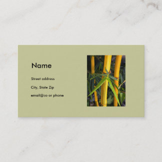 Elegant Bamboo personal business card template