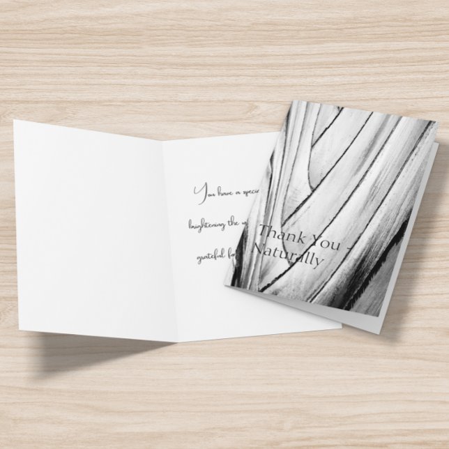 Elegant Banana Bark Thank You Card (Creator Uploaded)