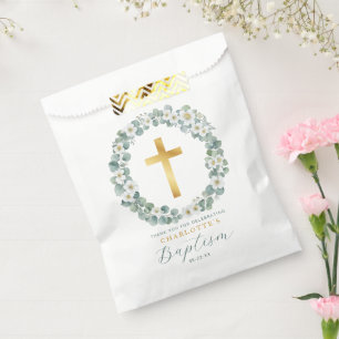 Elegant Baptism Favour Bag Religious Ceremony
