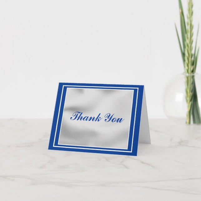 Elegant Bar Mitzvah Thank You Card - Customised (Front)