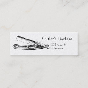Elegant Barber shop business card