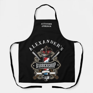 Elegant Barbershop Personalise Apron