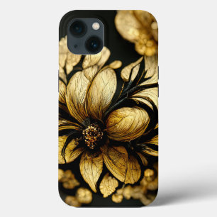Elegant Baroque Black & Gold Floral Phone Case