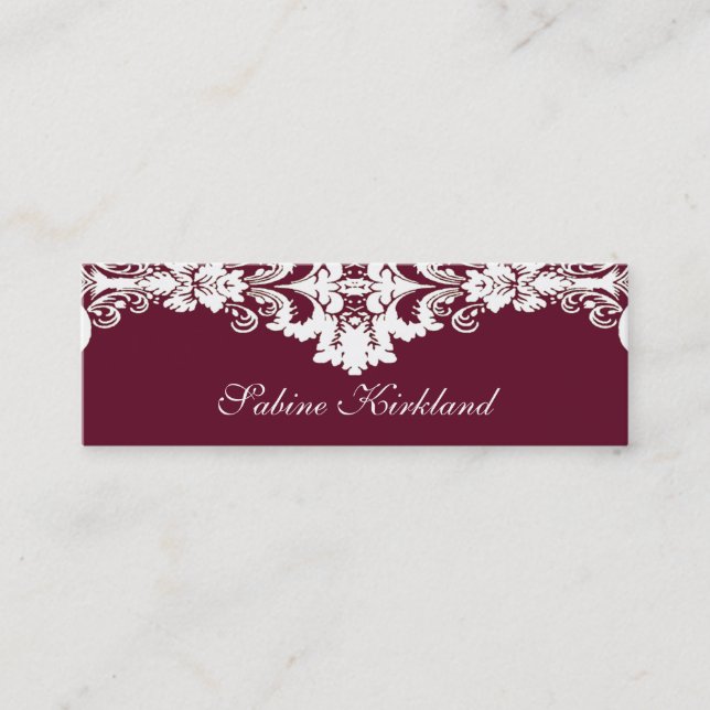 Elegant Baroque Business Card (Front)