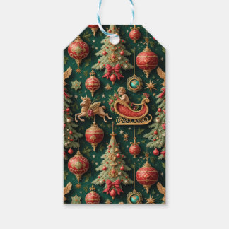 Elegant Baroque Christmas Gift Tag