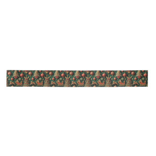 Elegant Baroque Christmas Ribbon Satin Ribbon