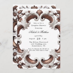 Elegant Baroque Couples Shower Invitation