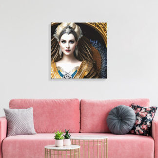 Elegant Baroque Queen Canvas Print