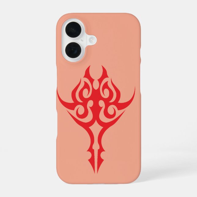 Elegant Baroque Style Ornamental Frame Design iPhone 16 Case (Back)