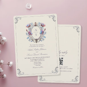Elegant Baroque Wedding Invitation