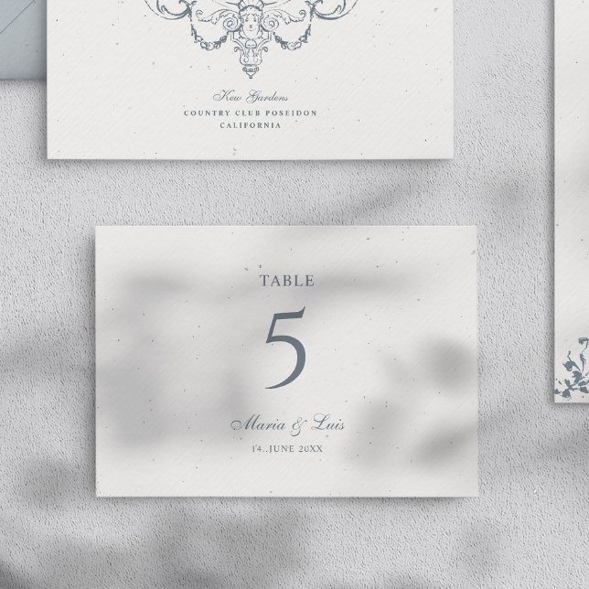 Elegant Baroque Wedding Set I Table Number Card (Creator Uploaded)