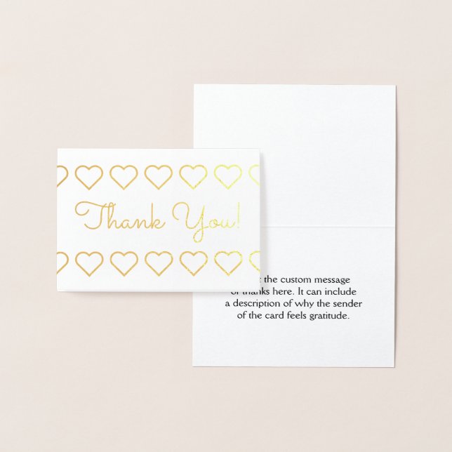 Elegant, Basic "Thank You!" Card (Display)