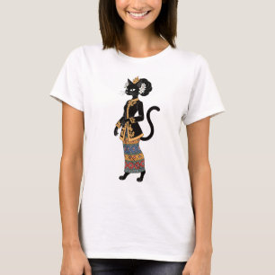 Elegant Batik Cat Queen Graphic Tee