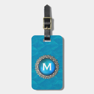 Elegant Bauble with Monogram Luggage Tag