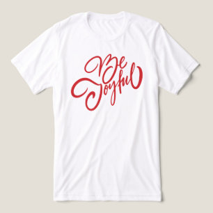 Elegant Be Joyful Holiday Design Tri-Blend Shirt