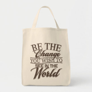 Elegant Be the Change Tote Bag