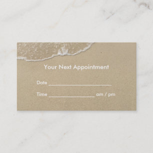 Elegant Beach Appointment Card