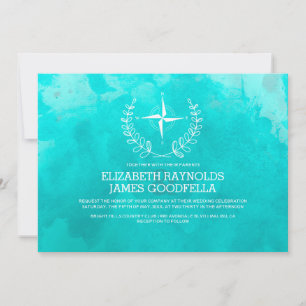 Elegant Beach Destination Wedding Invitations