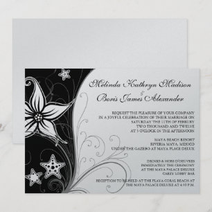 Elegant Beach Destination Wedding Theme Invites