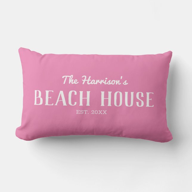 Elegant  Beach House  Lumbar Pillow (Front)
