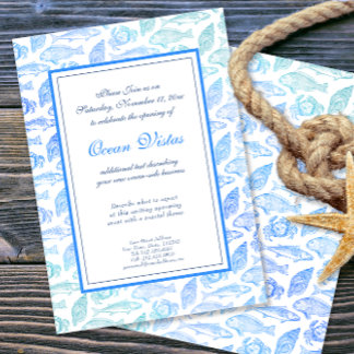 Elegant Beach or Coastal Resort Special Event Invitation