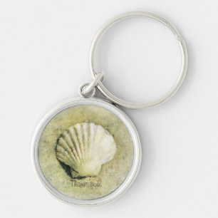 Elegant Beach Seashell Key Ring