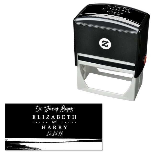 Elegant Beach Self-inking Stamp (In Situ)
