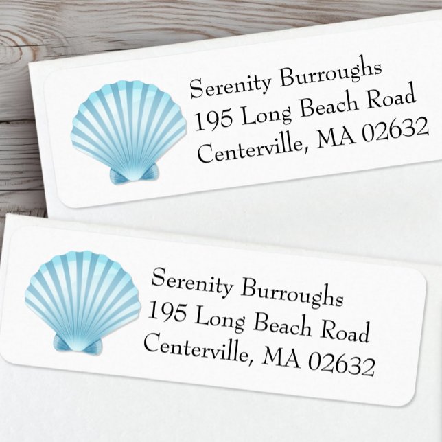 Elegant Beach Shell Blue Nautical Wedding (Creator Uploaded)