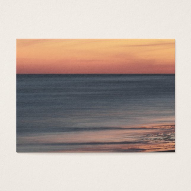 Elegant Beach Sunset Blank (Front)