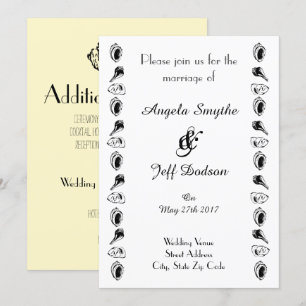 Elegant Beach Wedding Invitation