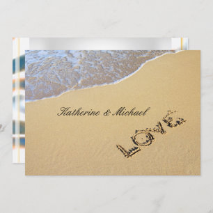 Elegant Beach Wedding Invitation