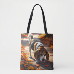 Elegant Beagle Shoulder Tote