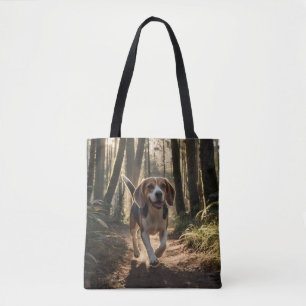 Elegant Beagle Shoulder Tote