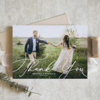 Elegant Beatrice Script Photo Wedding