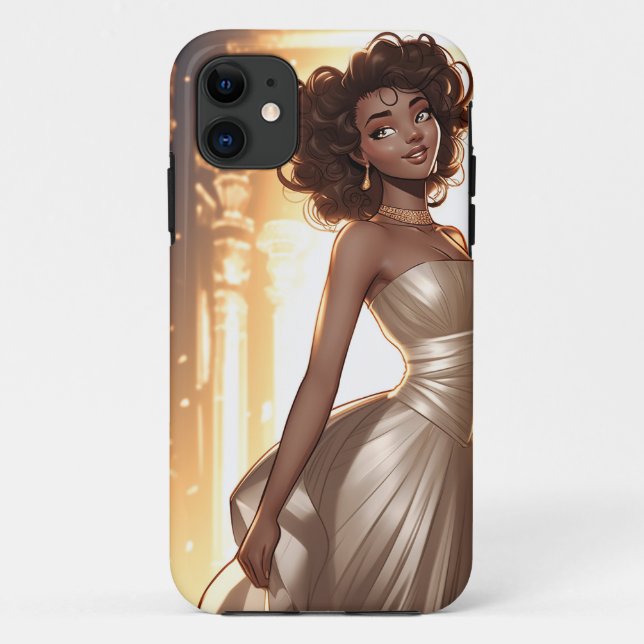 elegant beautiful african american black woman Case-Mate iPhone case (Back)