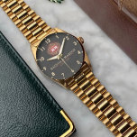 Elegant beautiful classic botanical watch<br><div class="desc">Vintage Style Floral Monogram Letters with Couple's Names & Initials – Timeless Elegance Celebrate love with this Vintage Style Floral Monogram featuring beautifully crafted initials and couple’s names. Inspired by classic botanical illustrations, this design blends romantic floral elements with elegant typography for a truly timeless look. Perfect for weddings, anniversaries,...</div>