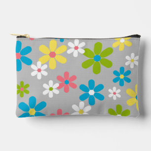 Elegant Beautiful Colourful Spring Floral Pattern Accessory Pouch