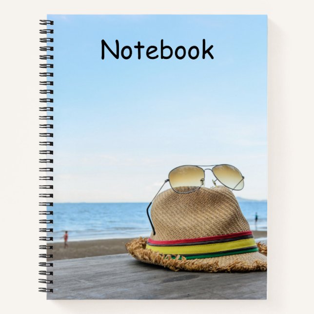Elegant Beautiful Sea Beach Notebook (Front)
